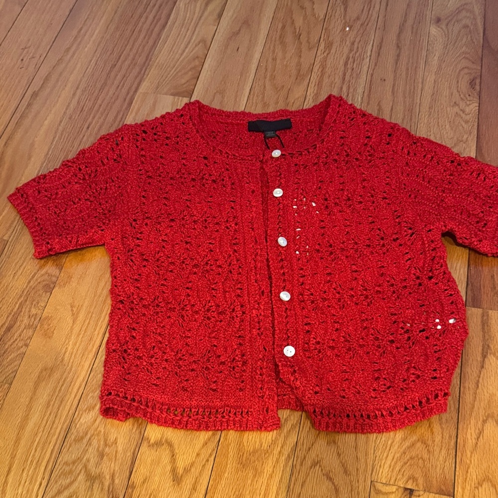 Zara Red Knit Sweater